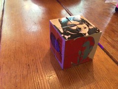 ANDY WARHOL Photo Picture Cube Magic Puzzle D4