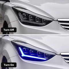 VLAND LED Headlights for 2011-2016 Hyundai Elantra | Startup Bule to White Dynam