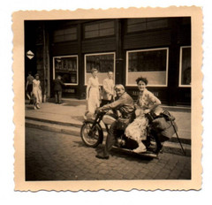 Old Photo Vintage Motorcycle Probably Görlitz around 1950 Motorcycle