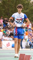 MALE PORTRAIT #1224-273- athletes series-track & field – free shipping in usa