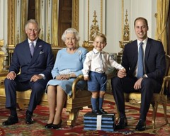 New Photo: Four British Monarchs: Queen Elizabeth II and Royal Heirs – 6 Sizes!