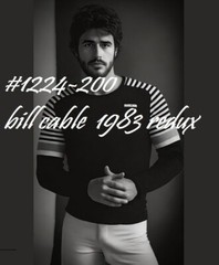 MALE PORTRAIT #1224-200- bill cable 1983 redux- free shipping in the usa