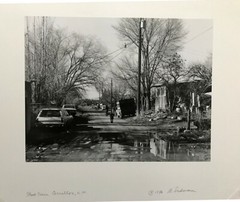 Barbara Erdman B & W Photograph «Street Scene, Cerrillos, NM» Signed 1986