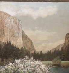 Antique ‘Gates of YOSEMITE El Capitan’ Hand Colored MAMMOTH ALBUMEN Photograph