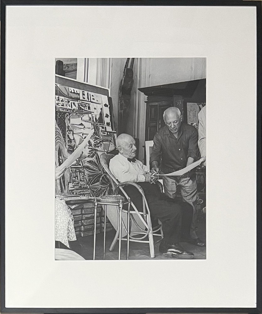 ANDRÉ VILLERS – PABLO PICASSO & DANIEL-HENRI KAHNWEILER – SILVER GELATIN PRINT