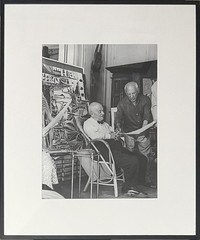 ANDRÉ VILLERS – PABLO PICASSO & DANIEL-HENRI KAHNWEILER – SILVER GELATIN PRINT