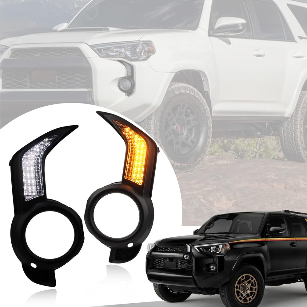 Full LED Front Fog DRL Replacement OEM Bumper Kit for Toyota 4Runner 2014-2023,