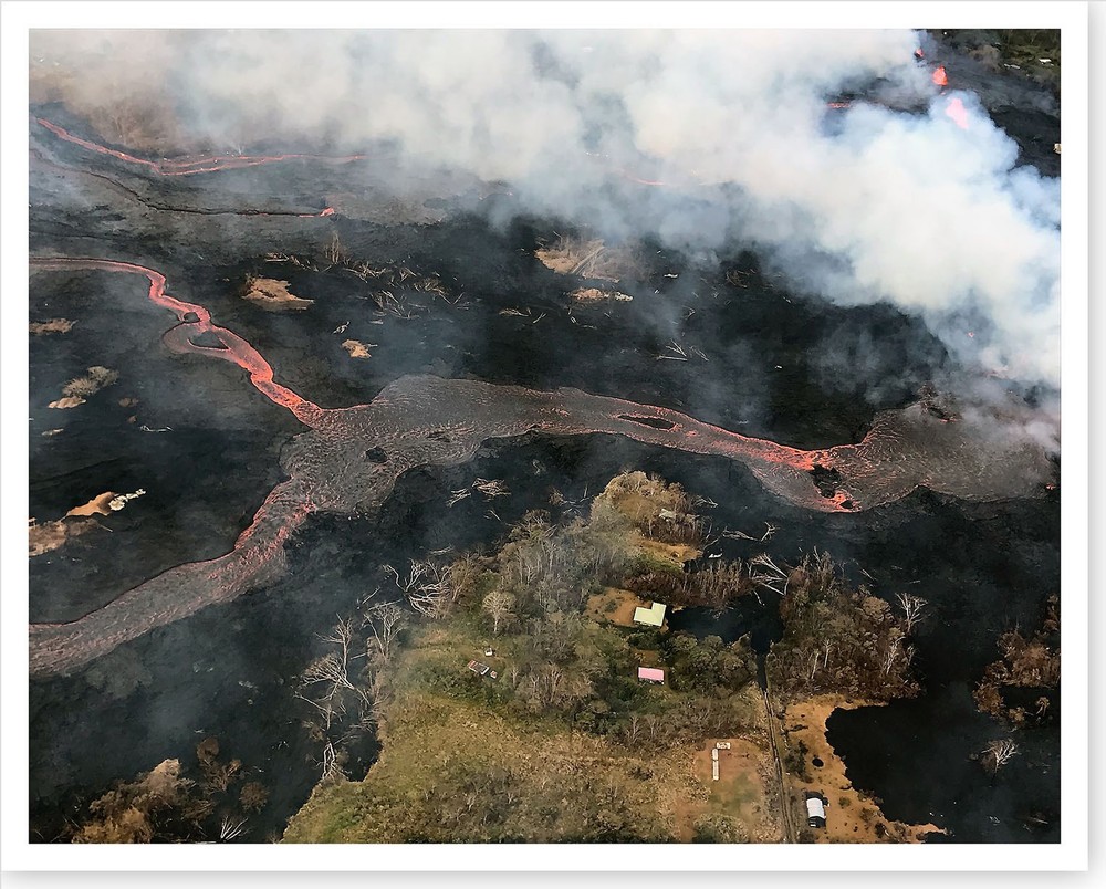 2018 Kilauea Volcano Extensive Lava Channel Silver Halide Photo