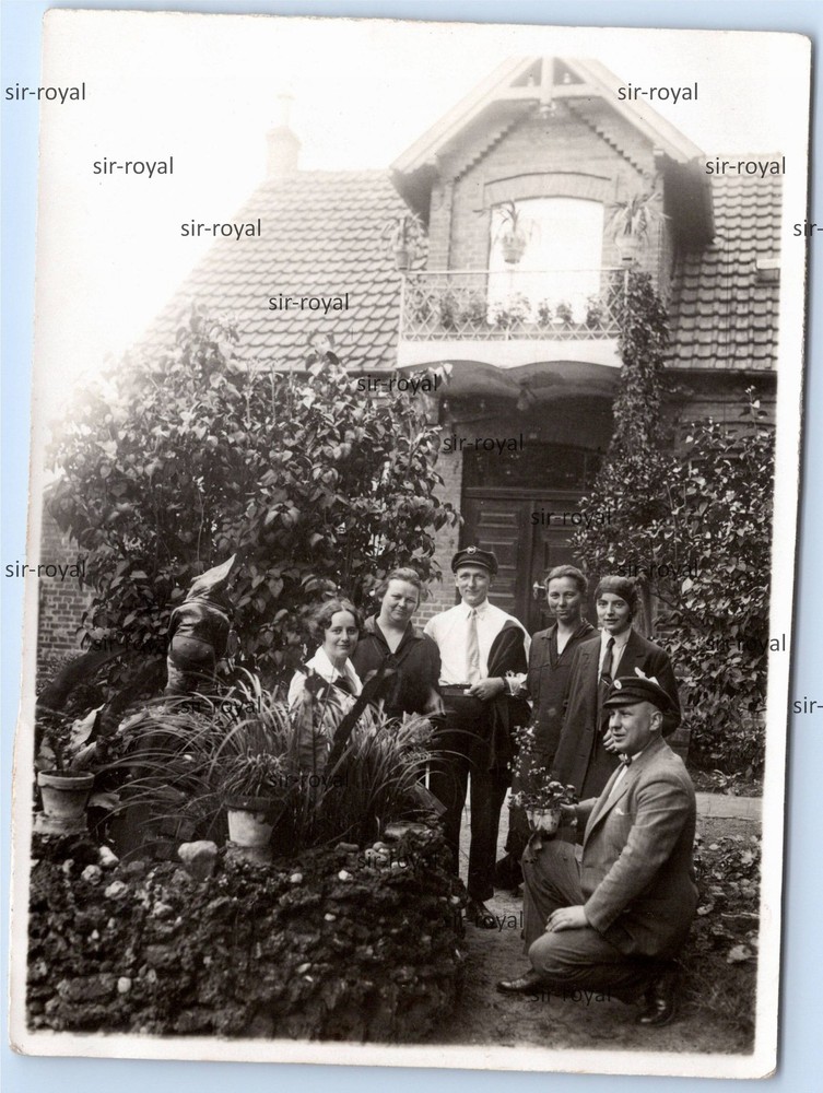 Wiedenbrück 1930 – in the garden of the Tischmann family – photo 9x12cm