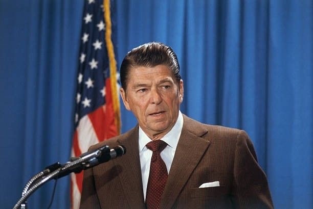 Ronald Reagan 8×10 Photo President Reagan Portrait Vintage White House 40th USA