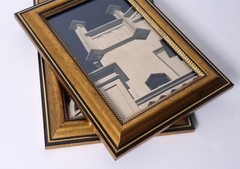 Original CohAn Vintage Art Photographs Architectural Key West Fla Matching Frame