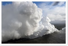 Kilauea Volcano Fissure 20 Lava Entering Pacific Hawaii 2018 Silver Halide Photo