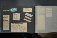 Photo album GDR travel pictures Bulgaria swimwear ticket drawing woman man view