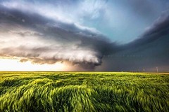 Storm Photography Print: Kansas Supercell Thunderstorm Extreme Weather Picture