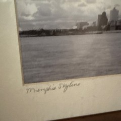 Richardson Signed «Memphis Skyline» Color Cityscape Photo 11×14 Matted Original