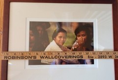 Vtg BOLINESE WOMEN Signed Art Photograph ’94 14×17 framed size John Carlson