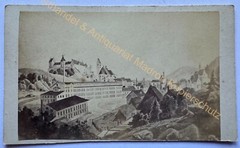 orig. CDV photo lithograph around 1860 Füssen Ostallgäu