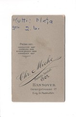 CDV photo lady portrait-Hanover 1902