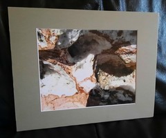Matted Photograph: Rock Patterns