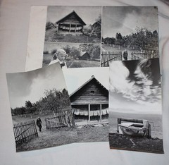 ORIGINAL ROMUALDAS RAKAUSKAS ART PHOTOGRAPHY SVENDUBRE VILLAGE x3