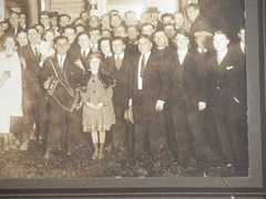 Vtg 1920s 30s B&W Sepia Photograph Family Portrait Banjo Accordion Utica NY Band