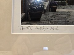 Poo Pah Bellagio Italy John & Debora Scanlan Photo Print Signed & Numbered COA