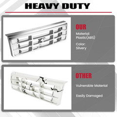 Front Grille Grill Compatible with 1992-1997 Ford Bronco F-150 F-250 HD F-350 Bu