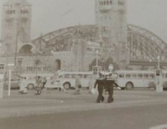 Great old negative – unknown large bridge with towers – 1930s-40s?