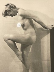 Original Curiosa Pin Up Print 1950s Portrait Nude Woman Female France Eros
