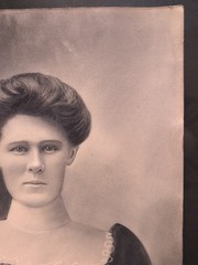 Antique Black and White Portrait of a Woman 20″ × 16″