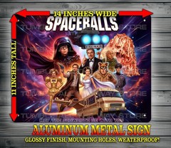 Spaceballs 80s Scifi Mel Brooks Comedy Movie Metal Sign Wall Art 11″ x 14″