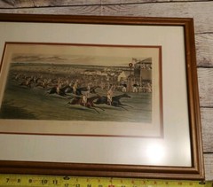 Antique H. Alkin «The Derby» (Tatten Corner) C Hunt Engraving