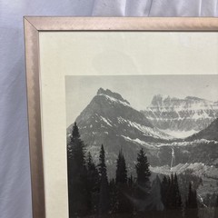 VTG Ansel Adams The Mural Project 1941-1942 Glacier National Park Framed Print