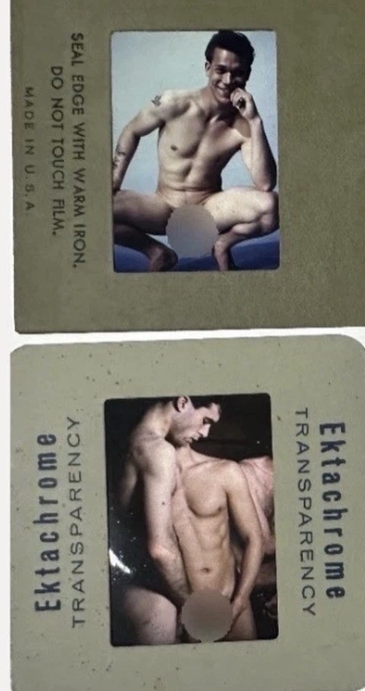 130 Mixed Male Nude Model Subjects Original Studio 35mm Slides-1970’s-1980’s