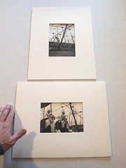 Two 1930s Antique CIRCUS PHOTOS Archivally Mounted & Matted FEMALE ACROBATS Deco