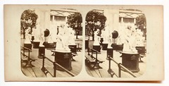 Stereoscopic View, Stereoview, Crystal Palace, English & German Sculpture Court