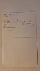 Photo postcard woman man wedding 1921 Coburg Lauckner/Sauerbrey