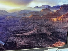Grand Canyon photos “Sunrise” & “Sunstreak” signed matted photos, James Thompson