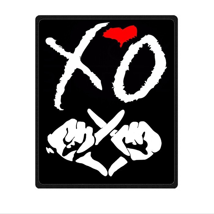 great Weeknd XO Soft Warm Single-Side Printing Flannel Fleece Blanket