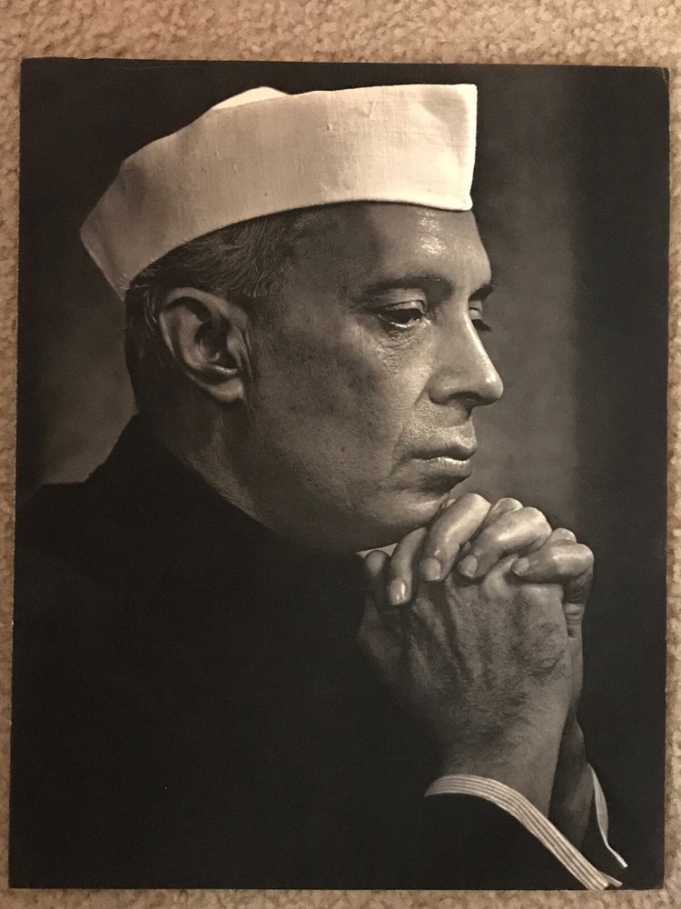 Vintage YOUSUF KARSH Photogravure Portrait Art Photo, 1960s – JAWAHARLAL NEHRU