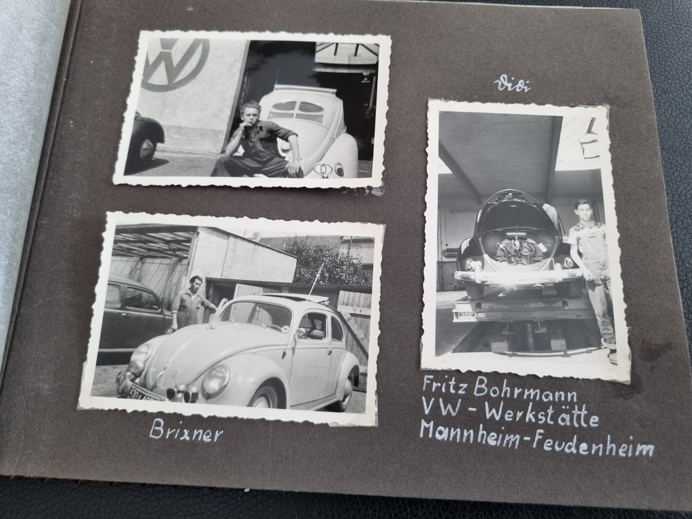 Photo Album 1950s – VW Workshop Bohrmann – Photographer Günther Thomas, Mannheim