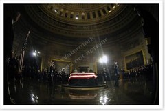 President Gerald Ford Funeral Lying In State Capitol Rotunda Silver Halide Photo