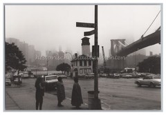New York USA 1987 – Brooklyn Bridge – Streetlife Cars – Vintage Photo 1980s