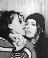 5##Photo negative film – Kissing women – Lesbian couple – Love – Kiss