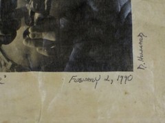 Original Pencil Signed 1990 Photograph Match Maker by David Hilliard Listed