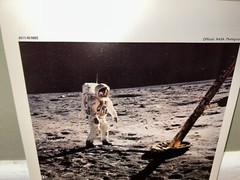 Lunar Landing First Mission Moon Official Nasa Photograph Crofton Lithographing!