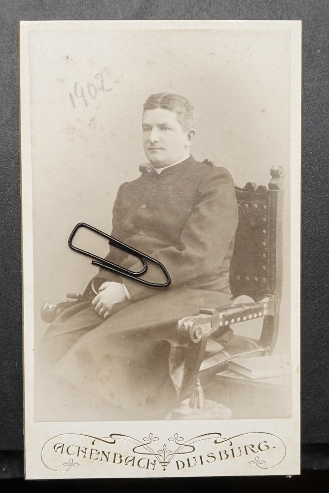 S photo CDV KAB portrait Duisburg Rhineland clergyman businessman church picture