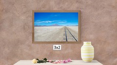 Tracks vanishing in the desert, High Resolution Image, Many Formats, TV Art