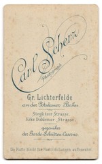 Photography Carl Scherz, size Lichterfelde, Steglitzer Straße, boy with sailing ears