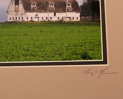 ART SIGNED PHOTOGRAPH COLOR FARM FARMHOUSE BARN